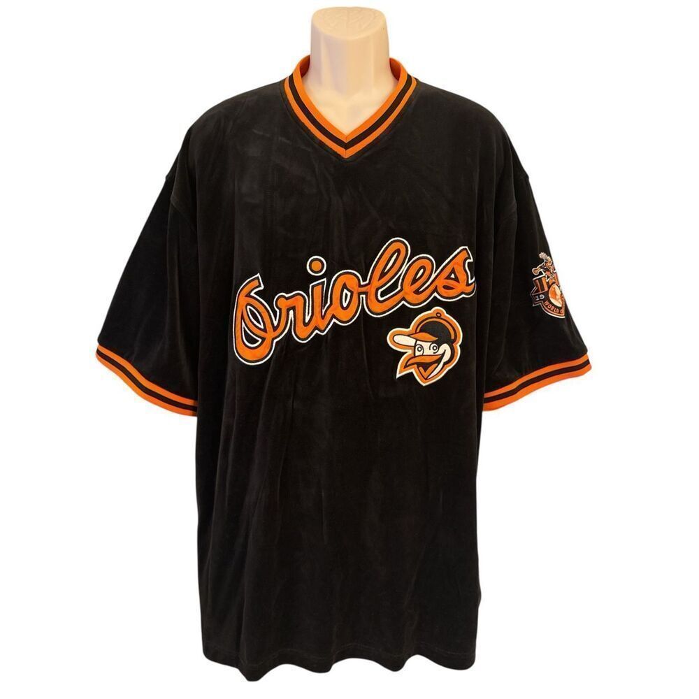 Baltimore Orioles Velour Jersey Men’s XXL  G-III Cooperstown Carl Banks EUC